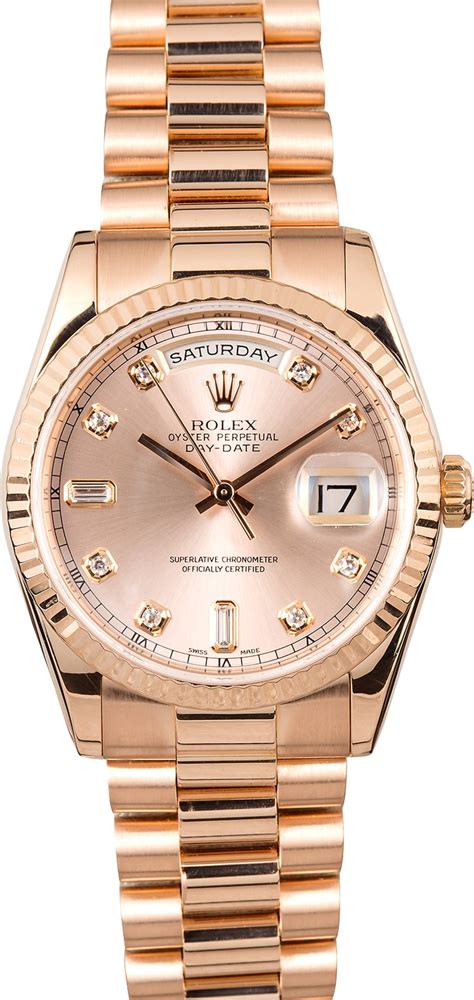 rolex mens rose gold|rolex gold day date 36.